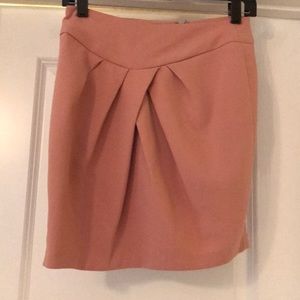 Pink midi skirt